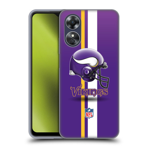 NFL Minnesota Vikings Logo Helmet Soft Gel Case for OPPO A17