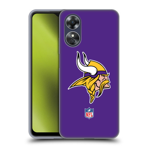 NFL Minnesota Vikings Logo Plain Soft Gel Case for OPPO A17