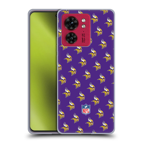 NFL Minnesota Vikings Artwork Patterns Soft Gel Case for Motorola Moto Edge 40