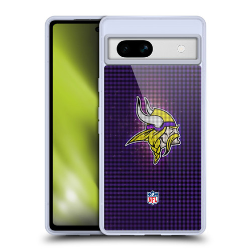 NFL Minnesota Vikings Artwork LED Soft Gel Case for Google Pixel 7a