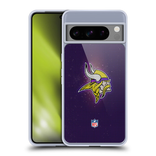 NFL Minnesota Vikings Artwork LED Soft Gel Case for Google Pixel 8 Pro