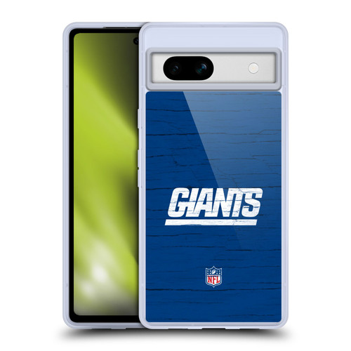 NFL New York Giants Logo Distressed Look Soft Gel Case for Google Pixel 7a