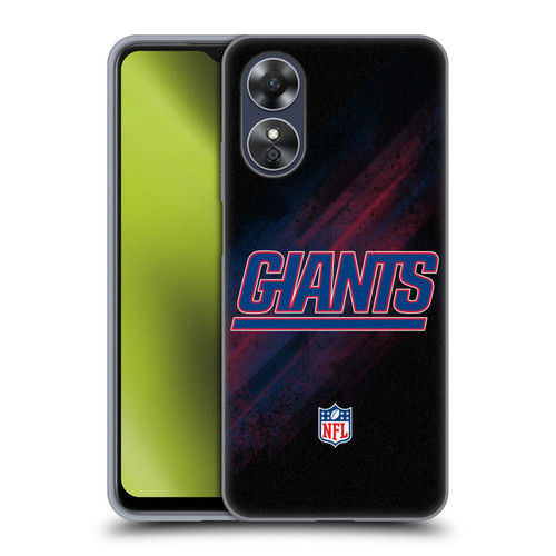 NFL New York Giants Logo Blur Soft Gel Case for OPPO A17