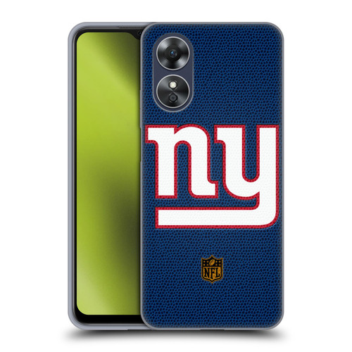 NFL New York Giants Logo Football Soft Gel Case for OPPO A17
