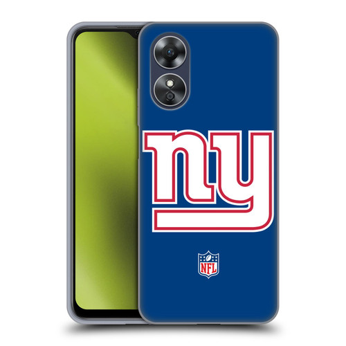 NFL New York Giants Logo Plain Soft Gel Case for OPPO A17