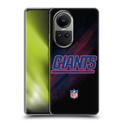 NFL New York Giants Logo Blur Soft Gel Case for OPPO Reno10 5G / Reno10 Pro 5G