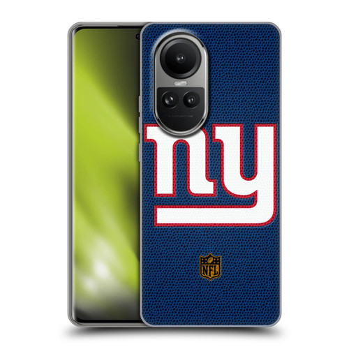NFL New York Giants Logo Football Soft Gel Case for OPPO Reno10 5G / Reno10 Pro 5G