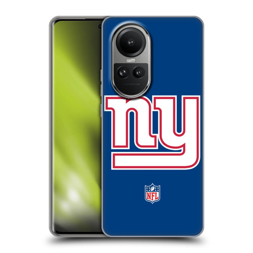 NFL New York Giants Logo Plain Soft Gel Case for OPPO Reno10 5G / Reno10 Pro 5G