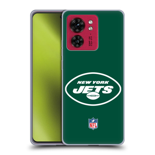 NFL New York Jets Logo Plain Soft Gel Case for Motorola Moto Edge 40