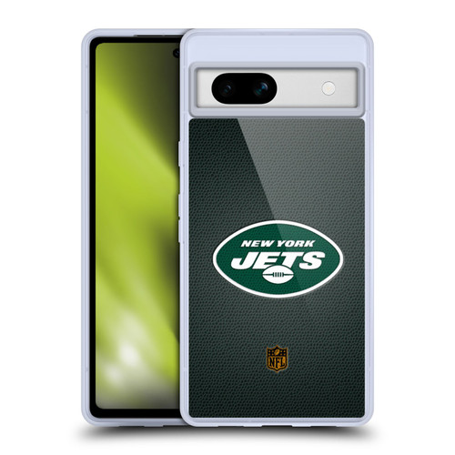 NFL New York Jets Logo Football Soft Gel Case for Google Pixel 7a
