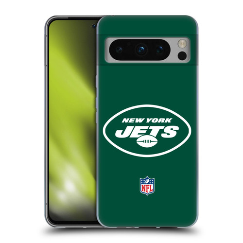 NFL New York Jets Logo Plain Soft Gel Case for Google Pixel 8 Pro