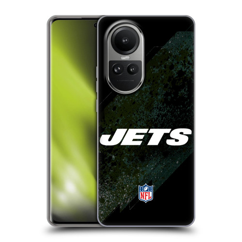 NFL New York Jets Logo Blur Soft Gel Case for OPPO Reno10 5G / Reno10 Pro 5G
