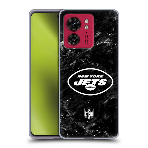 NFL New York Jets Artwork Marble Soft Gel Case for Motorola Moto Edge 40