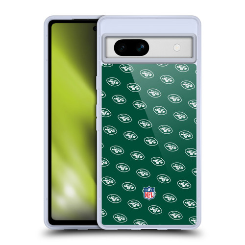 NFL New York Jets Artwork Patterns Soft Gel Case for Google Pixel 7a