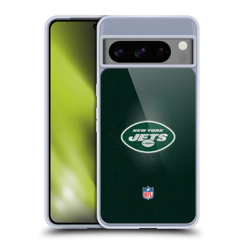 NFL New York Jets Artwork LED Soft Gel Case for Google Pixel 8 Pro