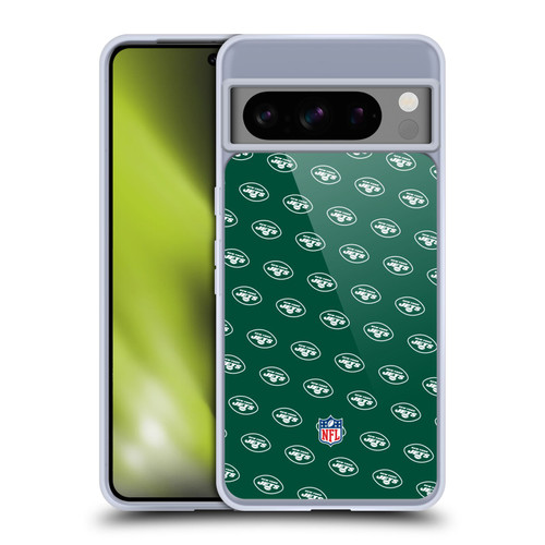 NFL New York Jets Artwork Patterns Soft Gel Case for Google Pixel 8 Pro