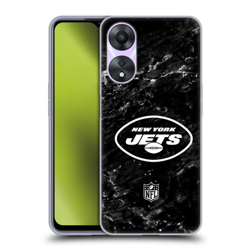 NFL New York Jets Artwork Marble Soft Gel Case for OPPO A78 5G