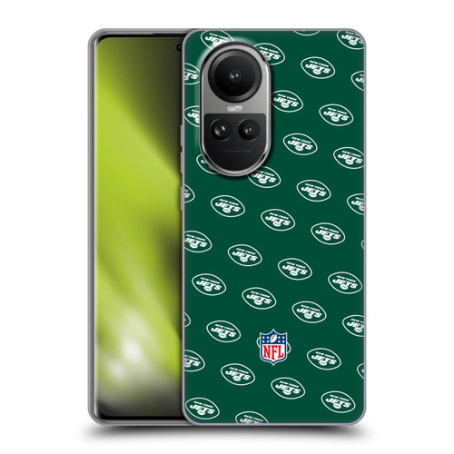 NFL New York Jets Artwork Patterns Soft Gel Case for OPPO Reno10 5G / Reno10 Pro 5G
