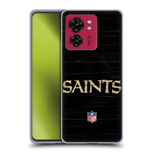 NFL New Orleans Saints Logo Distressed Look Soft Gel Case for Motorola Moto Edge 40