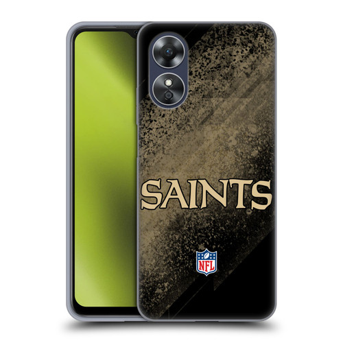 NFL New Orleans Saints Logo Blur Soft Gel Case for OPPO A17