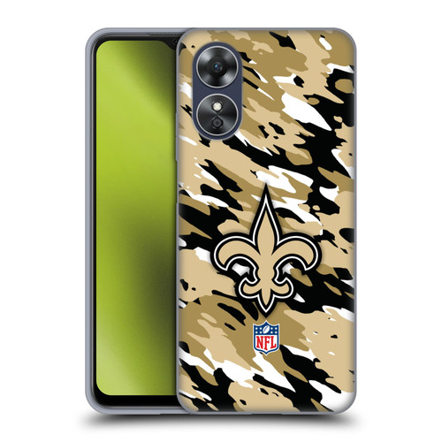 NFL New Orleans Saints Logo Camou Soft Gel Case for OPPO A17