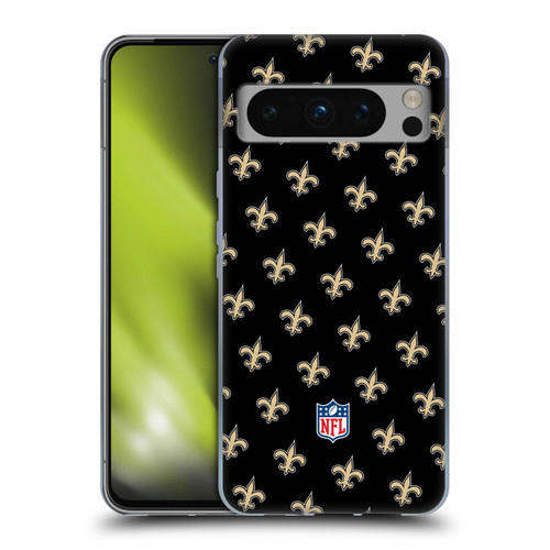 NFL New Orleans Saints Artwork Patterns Soft Gel Case for Google Pixel 8 Pro