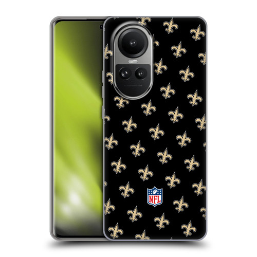 NFL New Orleans Saints Artwork Patterns Soft Gel Case for OPPO Reno10 5G / Reno10 Pro 5G