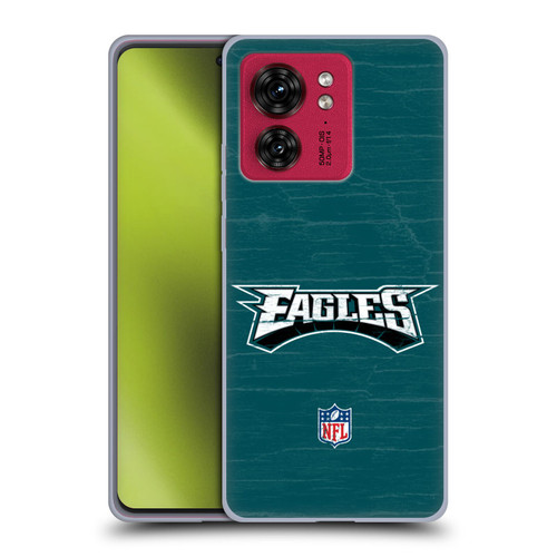 NFL Philadelphia Eagles Logo Distressed Look Soft Gel Case for Motorola Moto Edge 40
