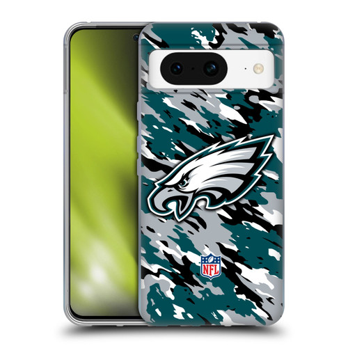 NFL Philadelphia Eagles Logo Camou Soft Gel Case for Google Pixel 8