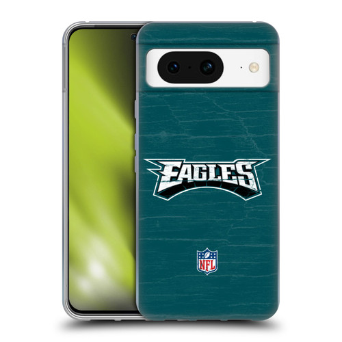 NFL Philadelphia Eagles Logo Distressed Look Soft Gel Case for Google Pixel 8