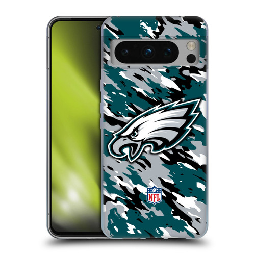 NFL Philadelphia Eagles Logo Camou Soft Gel Case for Google Pixel 8 Pro