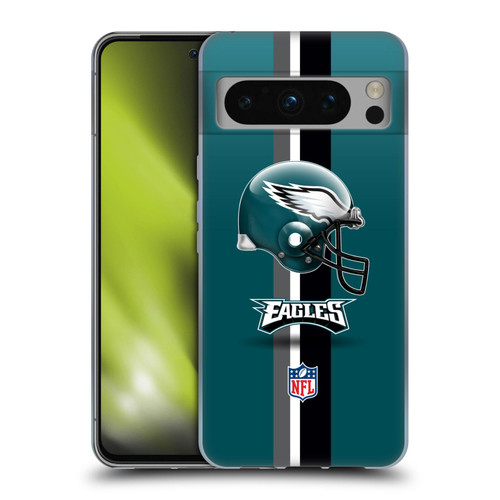 NFL Philadelphia Eagles Logo Helmet Soft Gel Case for Google Pixel 8 Pro