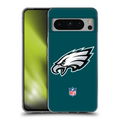 NFL Philadelphia Eagles Logo Plain Soft Gel Case for Google Pixel 8 Pro