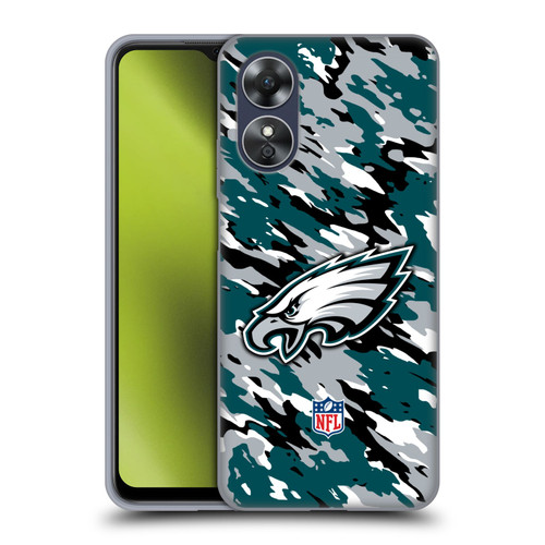 NFL Philadelphia Eagles Logo Camou Soft Gel Case for OPPO A17