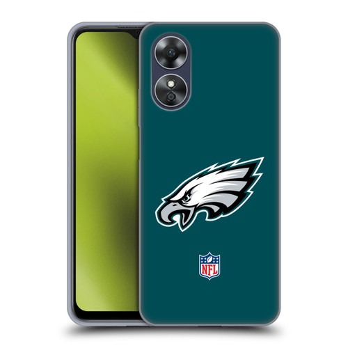 NFL Philadelphia Eagles Logo Plain Soft Gel Case for OPPO A17