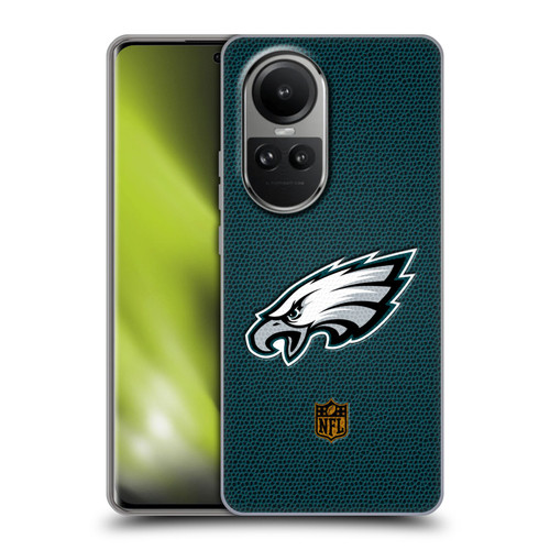 NFL Philadelphia Eagles Logo Football Soft Gel Case for OPPO Reno10 5G / Reno10 Pro 5G