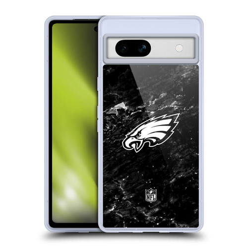 NFL Philadelphia Eagles Artwork Marble Soft Gel Case for Google Pixel 7a