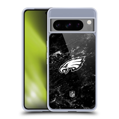 NFL Philadelphia Eagles Artwork Marble Soft Gel Case for Google Pixel 8 Pro