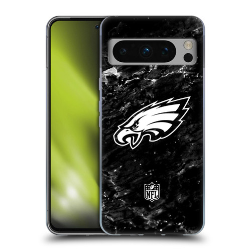 NFL Philadelphia Eagles Artwork Marble Soft Gel Case for Google Pixel 8 Pro
