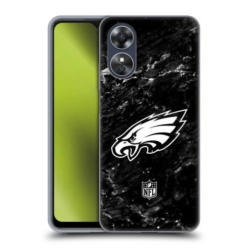 NFL Philadelphia Eagles Artwork Marble Soft Gel Case for OPPO A17