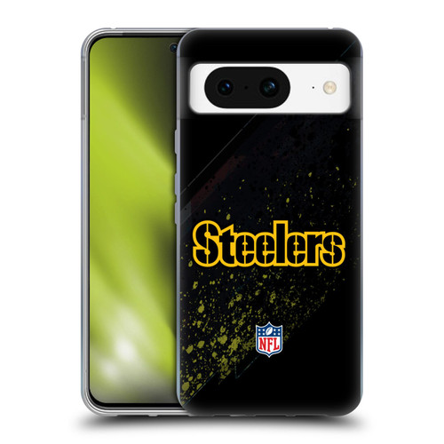NFL Pittsburgh Steelers Logo Blur Soft Gel Case for Google Pixel 8