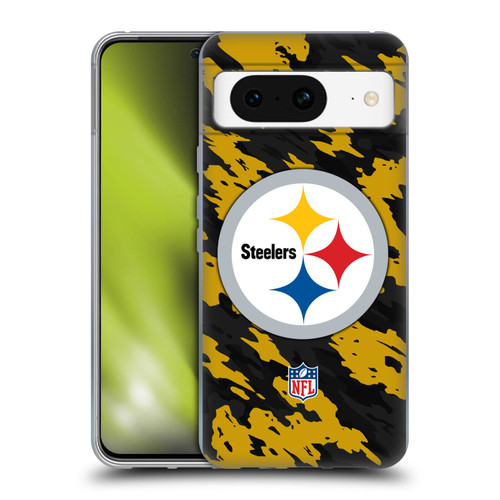 NFL Pittsburgh Steelers Logo Camou Soft Gel Case for Google Pixel 8
