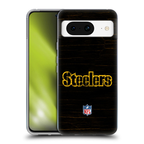 NFL Pittsburgh Steelers Logo Distressed Look Soft Gel Case for Google Pixel 8