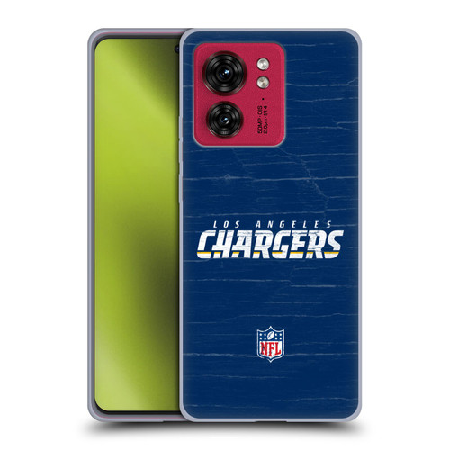 NFL Los Angeles Chargers Logo Distressed Look Soft Gel Case for Motorola Moto Edge 40