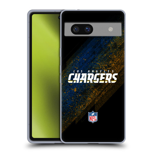 NFL Los Angeles Chargers Logo Blur Soft Gel Case for Google Pixel 7a