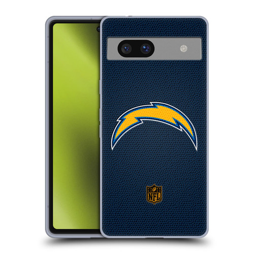 NFL Los Angeles Chargers Logo Football Soft Gel Case for Google Pixel 7a