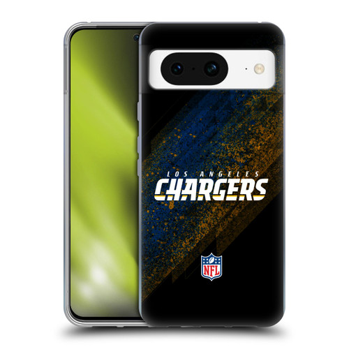 NFL Los Angeles Chargers Logo Blur Soft Gel Case for Google Pixel 8