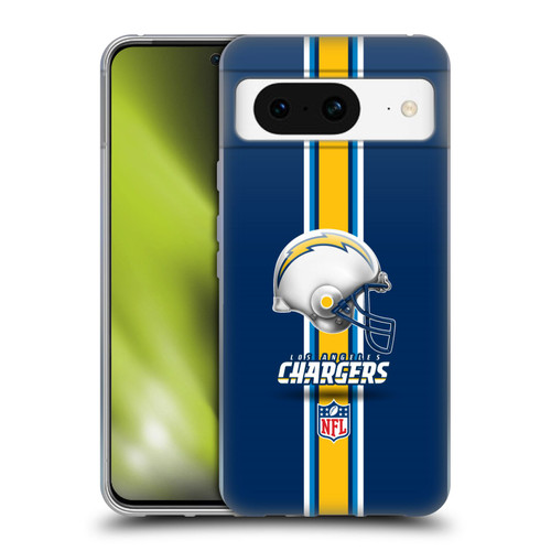 NFL Los Angeles Chargers Logo Helmet Soft Gel Case for Google Pixel 8