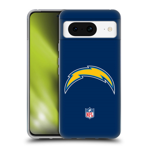 NFL Los Angeles Chargers Logo Plain Soft Gel Case for Google Pixel 8