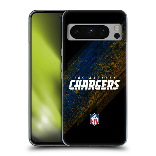 NFL Los Angeles Chargers Logo Blur Soft Gel Case for Google Pixel 8 Pro